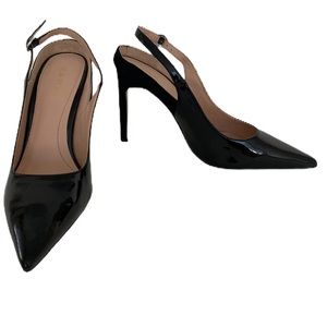Zara Black Patent leather Heels Size 39